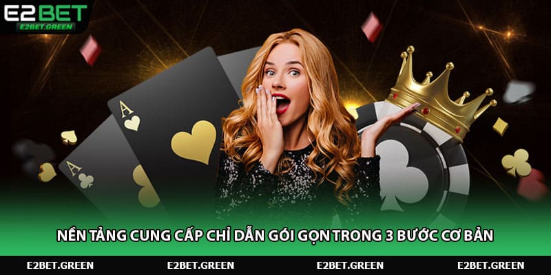 Nền tảng cung cấp chỉ dẫn gói gọn trong 3 bước cơ bản